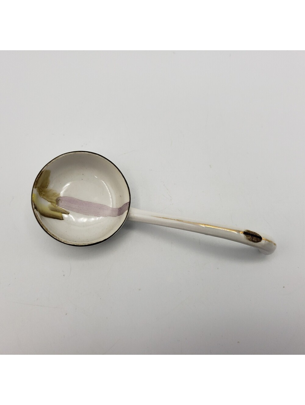 Vintage Meito China Japan Porcelain Sauce Ladle Hand Painted Landscape
